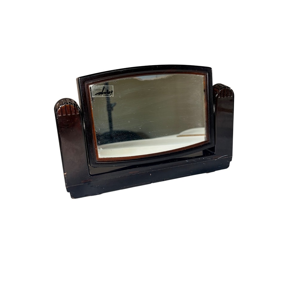 Vintage Art Deco Rotating Vanity Mirror 2X 3X Magnification Hong Kong No. 895